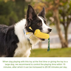 Dog toys suitable for strong chewers，Durable Chew-Resistant Squeaky Interactive Dog Toy，Small Medium Large Dogs Puppy Teeth Chewing Corn Cob Toy