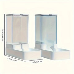 1Set of Molecular Love Gravity Pet Feeder and Water Dispenser Kit，Automatic Feeding and Watering System，Suitable for Dogs，Large Capacity，No Battery Required，Perfect for dogs and cats