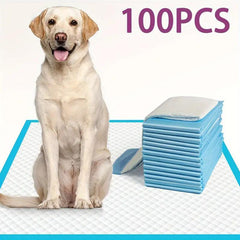 100Piece Pack 22x22Inch Large Disposable Absorbent Dog Training Mat - Pet Owners Must-Have Dog Pee Pads and Home Training Supplies - Deodorant、Leak-Proof、Easy-to-clean Pet Urine Pads Accelerated Potty Training