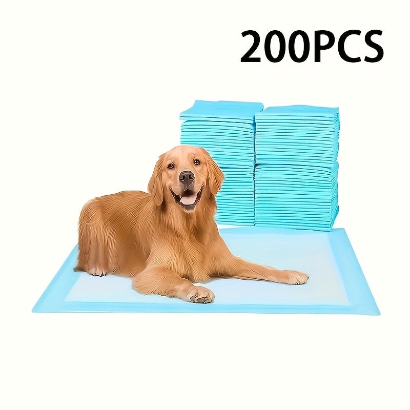100It's super big23.62"x 23.62"Super Absorbent Dog Pee Pads - Leak-Proof，Deodorant，Easy to Clean XL Disposable Pet Pads，Suitable for Dogs，Very suitable for training，Puppy training and pet accidents Super Soft，Super Absorbent，Pads