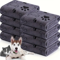 2 Pack of Soft Microfiber Dog Towels - Quick-Drying、Absorbent Pet Bathing and Grooming Towel，Suitable for dogs，Dog Towel，Pet Bath Towel，Dog Bed，Washable