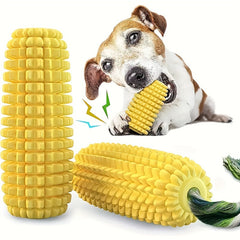 Dog toys suitable for strong chewers，Durable Chew-Resistant Squeaky Interactive Dog Toy，Small Medium Large Dogs Puppy Teeth Chewing Corn Cob Toy