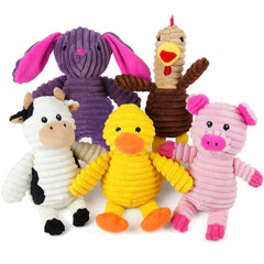 Dog Toy，5Pieces，Plush Dog Squeaky Toy，Animal Pet Toys Suitable for Small Medium and Large Dogs，stuffed toys，Dog Chew Toy，Dog Gift Toys