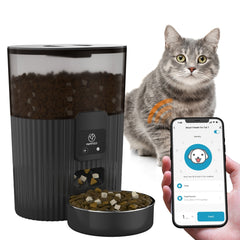 Wi-Fi Remote Automatic Pet Feeder - PAPIFEED Intelligent Cat and Dog Food Dispenser with Scheduled Feeding
