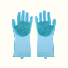 2Pieces 2Combination1Silicone Pet Bath Gloves and Brush，Suitable for dogs，Massage and Bathing Supplies，Thick Gloves