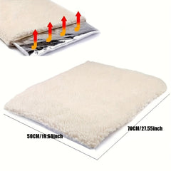 OPETEE Super Soft Self-Warming Pet Mat，Suitable for cats and dogs——No Electricity Required，Fleece Instant Comfort，Cold floor warmth，Durable Rectangular Design