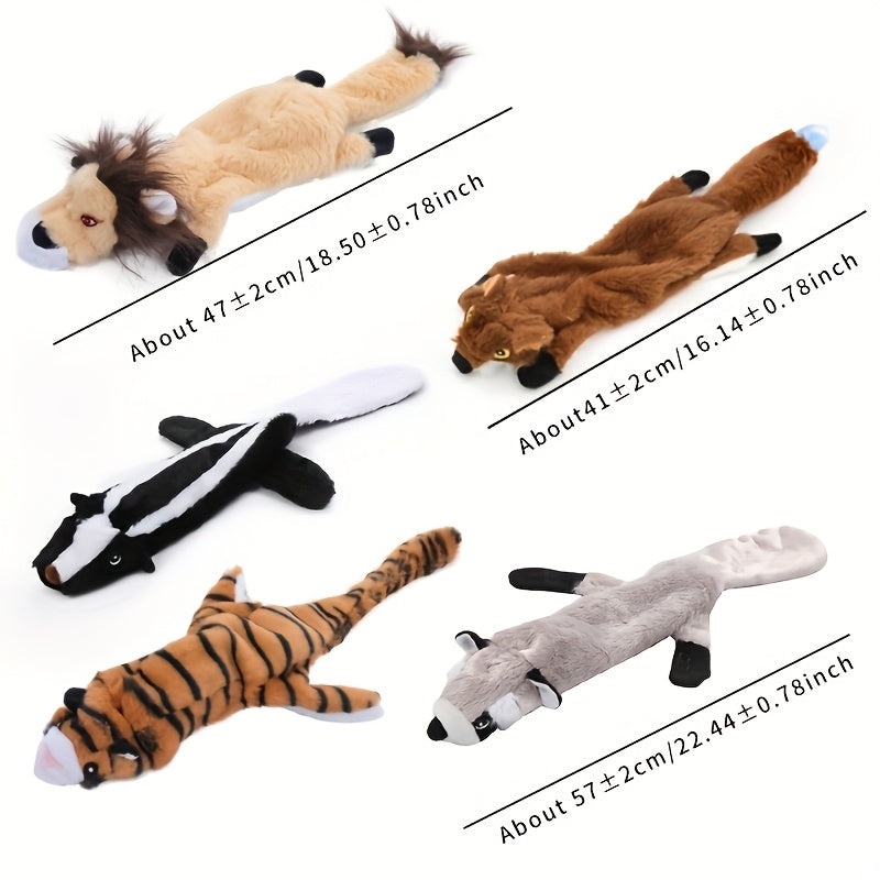 Magic Pet Dog Squeaky Toy5Set，Pet Toys Wrinkled Dog Toys，Unstuffed Animal Dog stuffed Toy，Suitable for small to medium-sized dogs，Squeaky Dog Toy5Pieces，Multicolor