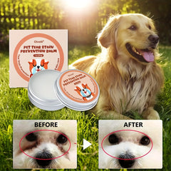 Pet Tear Stain Prevention Balm，Eye Care for Dogs and Cats，Natural Safe Tear Repellent，Gentle cleansing effective without irritation