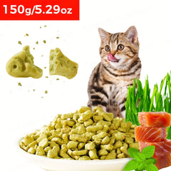 Premium Biscuit Cat Treats，Fish Sushi Grain Cat Chew Stick，Nutritious Dental Health Chews，Reduce shedding，150Gram/5.29Ounce