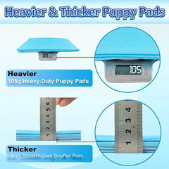 50/100 Pieces 6 Extra Thick Changing Mat，Super Absorbent，23.62*23.62 Extra Weighted Pet Changing Mat in Inches，Leak-Proof、Tear Resistance、Reduce Odor、Good Value for Money，Suitable for laboratory use、Bedroom、Various Pets