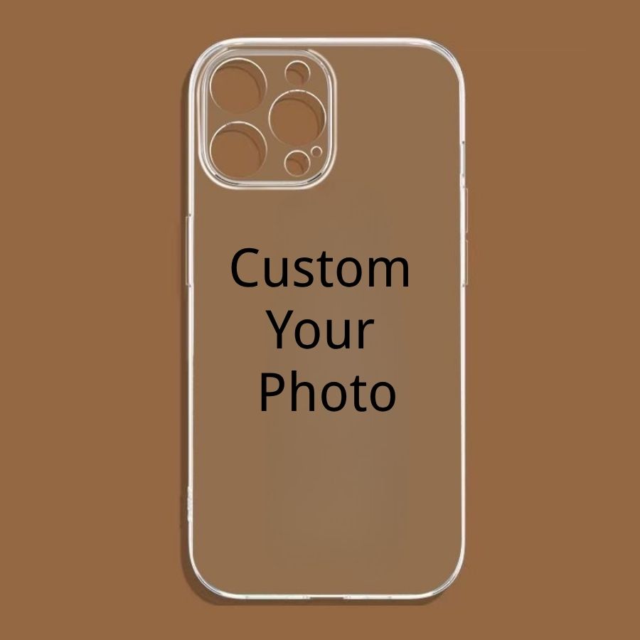 [Customized by sending pictures] Transparent mobile phone case with anti-drop function, suitable for iPhone 16 Pro Max, 16, 15 Pro, 14 Plus, 13, 12 Pro, 11 Pro Max, X and XS Max. Made of TPU material, it is wear-resistant, lightweight and portable, stylis