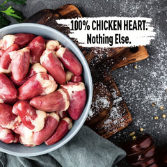 Freeze-Dried Chicken Heart Cat and Dog Snacks，Single ingredient - Very suitable for training，Top hat or snack（Chicken hearts），High protein content，Grain-Free，Gluten Free