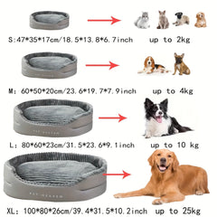 Washable Thickened Dog Bed、Thickened Mat Suitable for Small, Medium, and Large Dogs-Four Seasons Universal