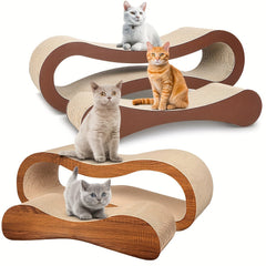 FluffyDream 2-in-1 Premium Cat Scratching Board and Bed - Durable Cardboard Vertical Scratching Post，Multi-layer design suitable for climbing and resting，Cat Furniture Protector，Cat Bed