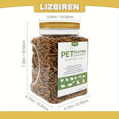 Dry black fly larvae100%Non-Transgene，Contains more comprehensive nutrition，Suitable for dogs、Cat、Duck、Frog、Tortoise、Fish、For consumption by birds and other animals