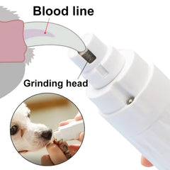 1个PetPals Double Speed USB Rechargeable Electric Dog Nail Grinder，Professional Metal Pet Claw Trimmer，Equipped3One Grinding Head，Lithium Polymer Battery，Suitable for small to large dogs and cats，Pet Nail Polishing Tool