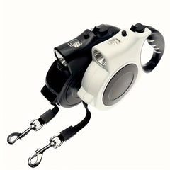 1 Strip 16 Feet LED Retractable Dog Leash，Built-in Lamp - Adjustable，Durable PVC Traction Line，Suitable for Small and Medium-Sized Dogs - Perfect for night walks and jogging，Retractable Dog Leash