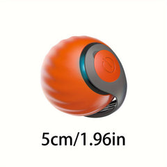 1Smart Cat Teaser Ball，Electric Rolling Ball Cat Toy，Cat Interactive Toy with Replaceable Tail，USB Rechargeable Pet Toys，Built-in battery with charging cable