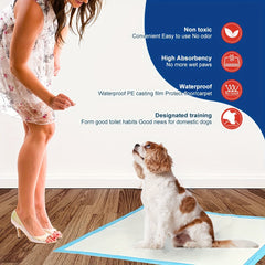 NEZO Advanced Training Mat for Dogs，Extra large size 34 X 46 Inch - 90 A Changing Pad，Belt 6 Layer Leak-Proof and Super Absorbent