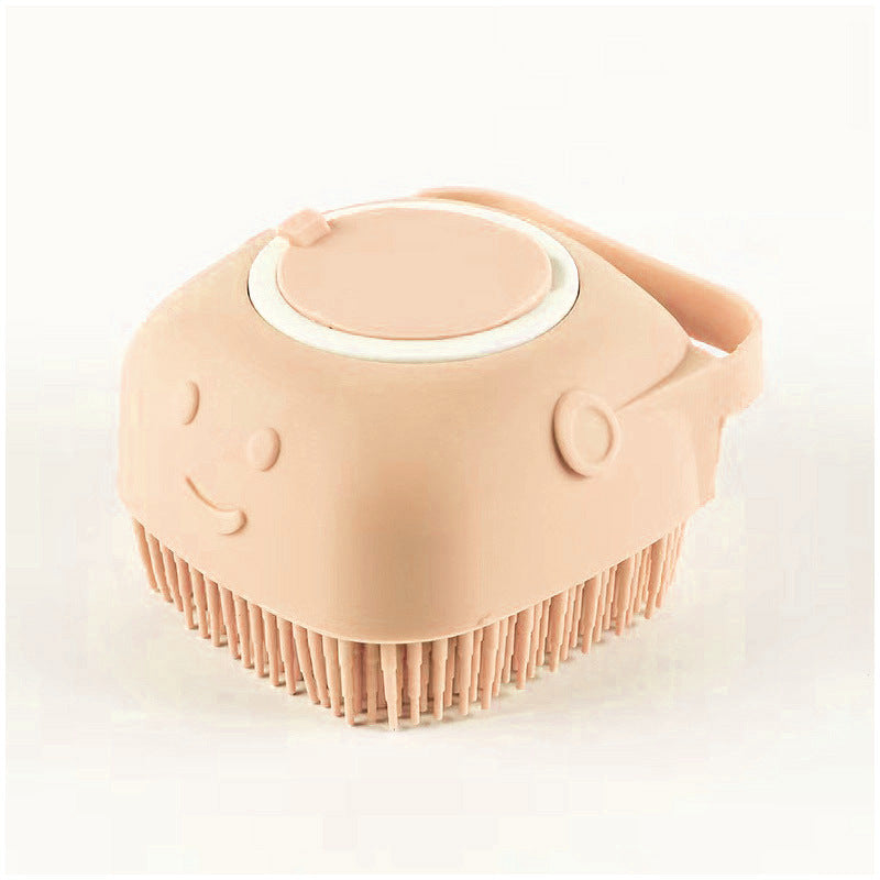 1Pet Shampoo Brush Set - Double-sided Soft Silicone Comb，Built-in storage space suitable for both short-haired and long-haired dogs and cats！