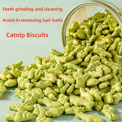 Generic Cat Catnip Treats For Hairball Removal, Dental Health, Fish-Shaped With Catnip Flavor, Natural Dental Treats For Indoor Cats