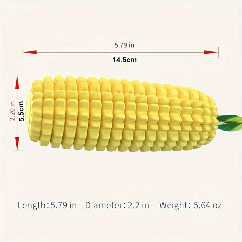 Dog toys suitable for strong chewers，Durable Chew-Resistant Squeaky Interactive Dog Toy，Small Medium Large Dogs Puppy Teeth Chewing Corn Cob Toy
