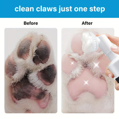 No-Rinse Foaming Cleanser, Provide a deep Clean Safe for All Dogs 3.5fl oz. with Silicone Bristle Brush