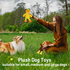 Dog Toy，5Set，Plush Sound-Making Puppy Toy，Animal Pet Toy Set Suitable for Small, Medium, and Large Dogs，Puppy Chew Toy，Cute Dog Gift Toy