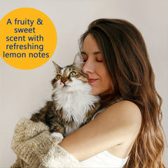 8 Ounce Pet Lemongrass Cologne Shampoo Spray - Gentle Refreshing and Revitalizing Skin and Fur，Effective Cleaning Spray for All Breeds and Ages - A must-have for puppy care and grooming，Has an uplifting lemongrass scent