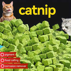 150Gram/5.29Ounce Frozen Cat Grass Pellets Hairball Tablets：Mint Cake Cat Snacks Cat Grass Tablets Teeth Grinding Cat Grass Sticks
