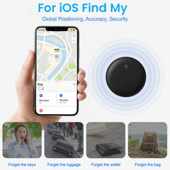 4 Smart Packaged GPS Tracker，Applicable iOS Find My - Real-time Car Locator、Pet、Luggage、Bicycle、Wallet - Global Coverage，1 Replaceable Battery，Civil Defense Alert，Silicone Strap
