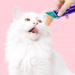 100Probiotic Strips for Weight Gain in Cats - Mixed five flavors（Salmon、Tuna、Cod），Lightweight Beige Moisturizing Snack，Wet food supplement for adult cats and kittens