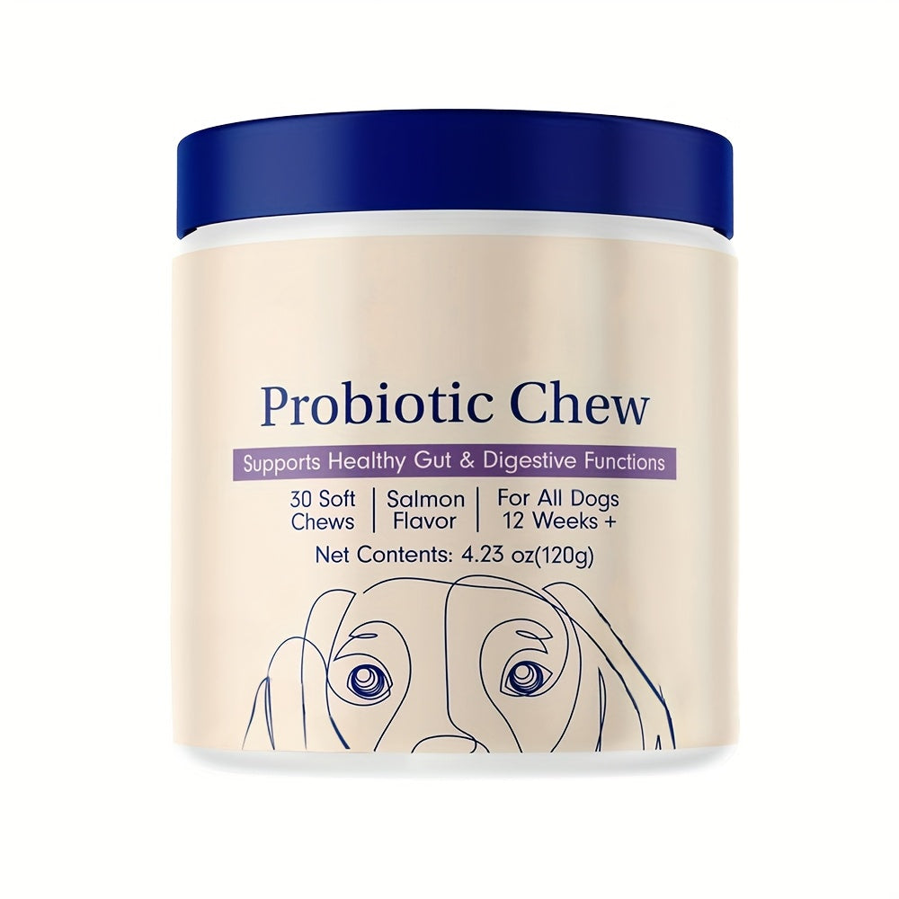 Probiotics for Pets，Nutritional Supplements That Support Healthy Dog Food，Promotes light beige health、Digestive Health and Prebiotic Immune Health Supplement for All Dogs，Suitable for seasonal allergic reactions and intestinal health
