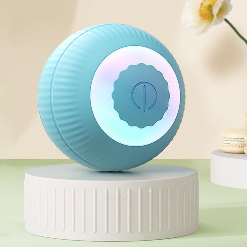 1pc Automatic Smart Cat Toy - Self-Entertainment Rolling Ball，With Teasing Stick，Jumping and Bite-Resistant Cat Ball，Suitable for kittens and cats - Outdoor Cat's Fun Exercise Toy | The Best Cat Toy for Play and Stimulation，No Battery Required
