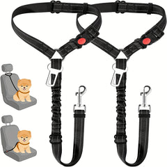 Pet Car Mount 2-in-1 Leash Safety Belt