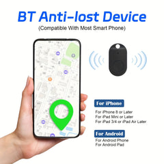 Wireless Portable GPS Tracking Mobile Tracking Smart Anti-Lost Device，Applicable iPhone and Android phones、Mobile phones and smartphones，Wireless Key Finder Locator Tracking Device，For dogs、Pet、Cat、Wallet、Keychain、Luggage、Alarm Reminder