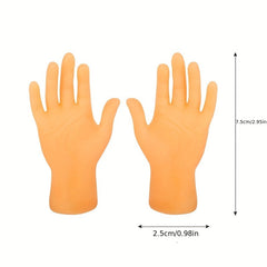 1Silicone Cat Teasing Finger Puppet - Realistic Miniature Hand Design，No Battery Required Interactive Massage and Game Toy，Safe Soft Durable Pet Toys for Small Cats，Cat Fun Gadgets，Flexible Material