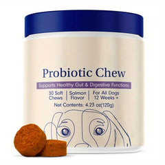 Probiotics for Pets，Nutritional Supplements That Support Healthy Dog Food，Promotes light beige health、Digestive Health and Prebiotic Immune Health Supplement for All Dogs，Suitable for seasonal allergic reactions and intestinal health