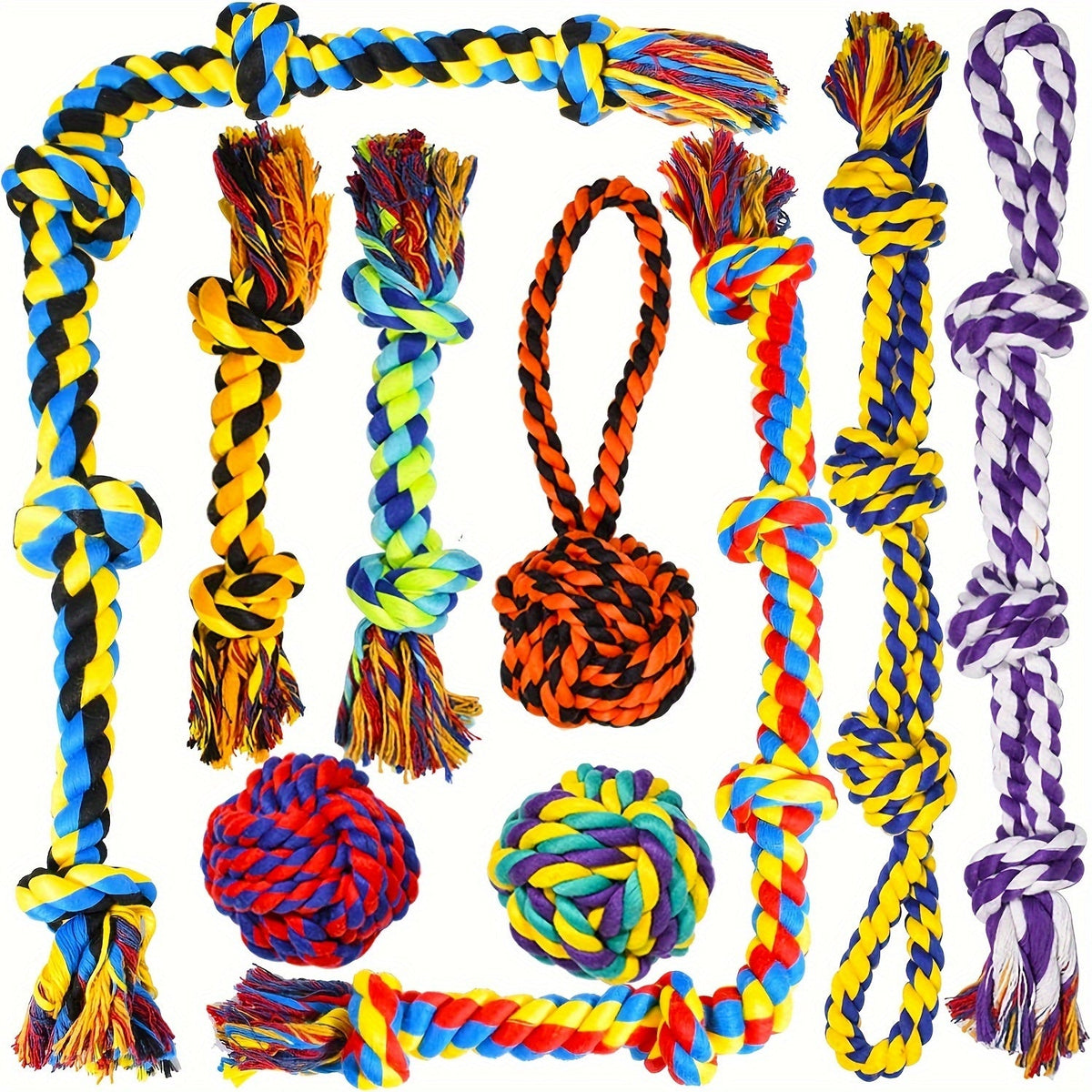 XL Large Dog Chew Toys，Suitable for aggressive chewers，2/5/6/9/14Durable and Indestructible Dog Toy，Suitable for aggressive chewers，Durable Puppy Chew Toy，Suitable for teething，Heavy Duty Cotton Dog Leash Toy，Suitable for large dogs
