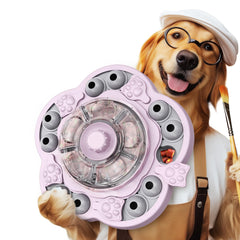 KADTC Dog Spinning Puzzle Toys Puppy Mental Games Level 3 in 1 Food Dispenser Slow Feeder Treat Puzzles Bowl Brain Stimulation Interactive Keep Them Busy Boredom Buster for Small/Medium/Large Dogs