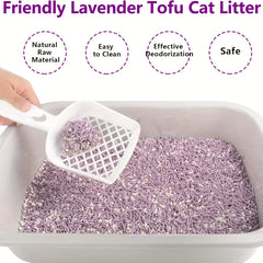 Lavender Cushion，Super Absorbent，Quick clumping，Easy to Clean，Deodorant，Dust-Free Mixed Tofu Pad，5.5 Pound/Bag