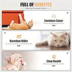 Indoor Cat Toys，Bell with track ball，Sisal cat scratch board，Self-Playing Cat and Mouse Toy，Suitable for Bored Indoor Adult Cats and Kittens