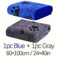 2 Pack of Soft Microfiber Dog Towels - Quick-Drying、Absorbent Pet Bathing and Grooming Towel，Suitable for dogs，Dog Towel，Pet Bath Towel，Dog Bed，Washable