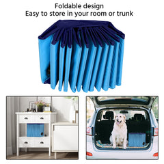 Costoffs XXL Foldable Pet Swimming Pool，Portable Dog/Cat Bath Tub Indoor and Outdoor，PVC Portable Bath Tub for Pet Dogs and Cats