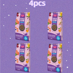 4pcs Freeze-Dried Cat Food with Fresh Meat - 1600g Total, Ideal for All Cats