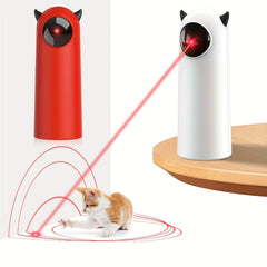 Automatic Laser Cat Toy, Auto-rotating Infrared Light, Multi-level Adjustment, Fast and Slow Mode, Battery Not Included
