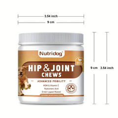 10.58 Ounce Nutridog Sacral joint chewing food，Dog Food Duck Flavor，120 Chew toys suitable for senior dogs，300 Gram