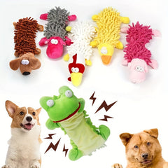 Magical Pets 6 Pack of Dog Squeaky Toys，Unstuffed stuffed Dog Chew Toy，Suitable for Small, Medium, and Large Chewers Squeaky Pet Supplies Durable Chew Toys for Puppies Interactive Teething Keeps Them Busy Best Birthday Gift