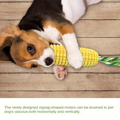 Dog toys suitable for strong chewers，Durable Chew-Resistant Squeaky Interactive Dog Toy，Small Medium Large Dogs Puppy Teeth Chewing Corn Cob Toy