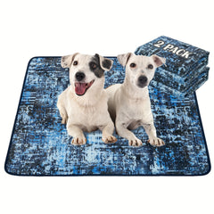 Qeils Washable Dog Pee Pads，Reusable Puppy Mat，Super Absorbent Leak Proof Dog Training Mat，Suitable for non-slip flooring，crate，Sofa，Puppy Mat，Pet Waste Mat Supplies